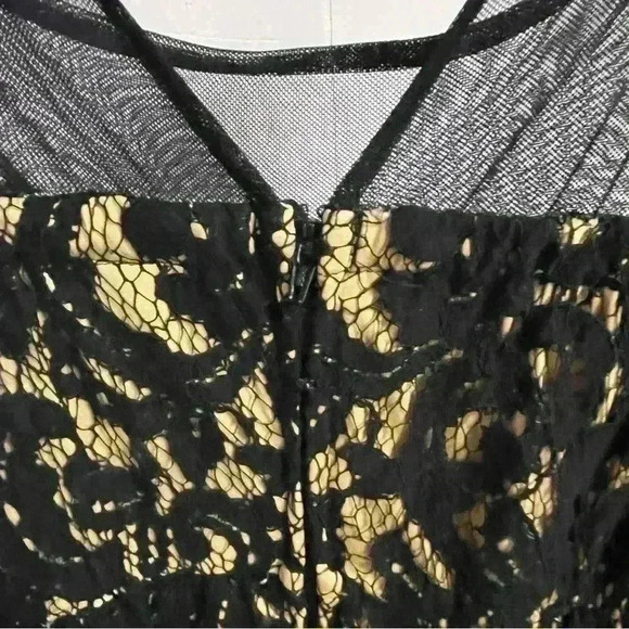 Torrid Black Floral Lace Nylon Sleeveless Dress Size 12 * As IS - Picture 8 of 11